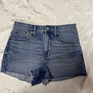 size 28 Madewell denim shorts